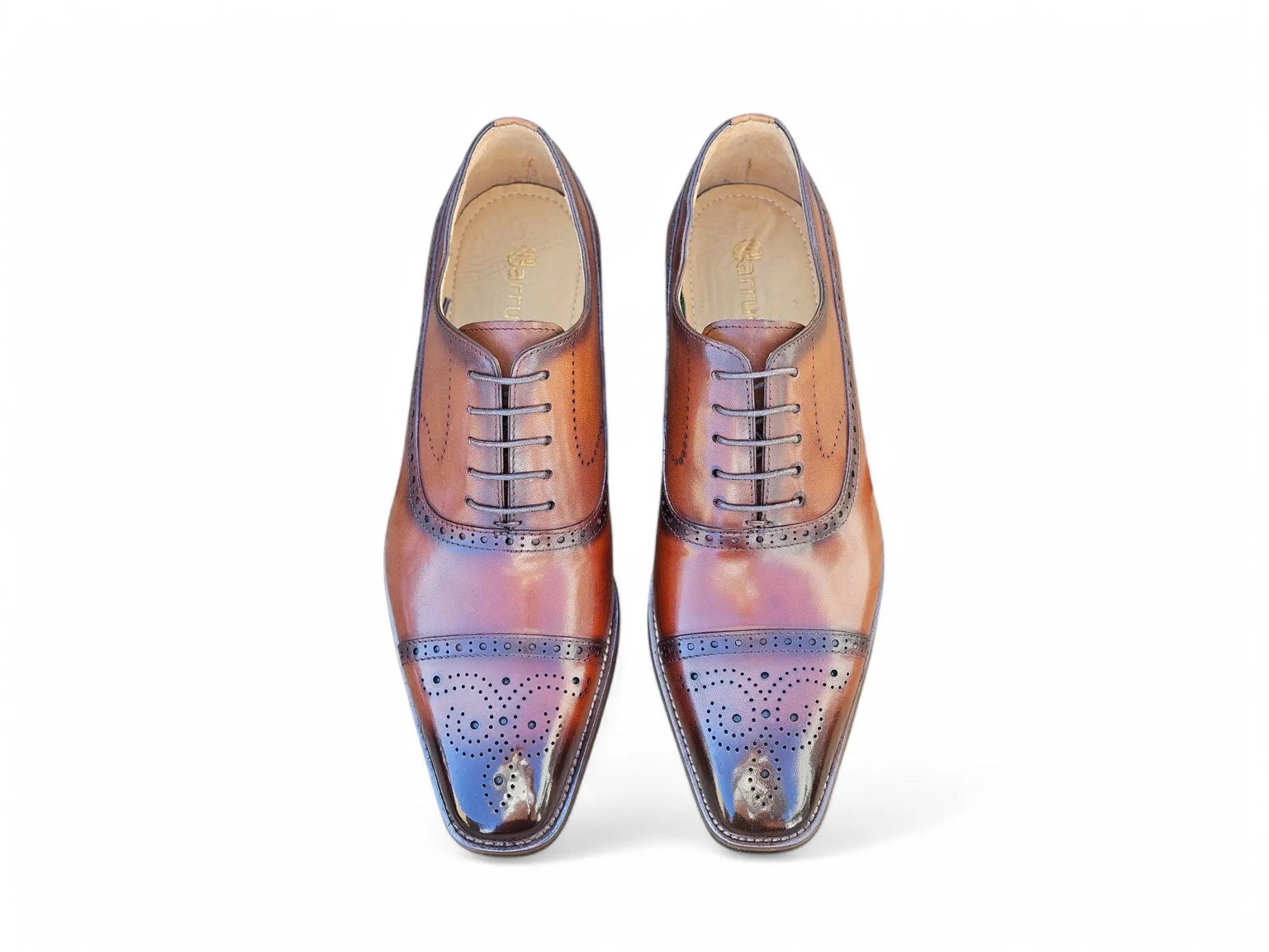 Cap Toe Lace-up in Leather Sole Carrucci