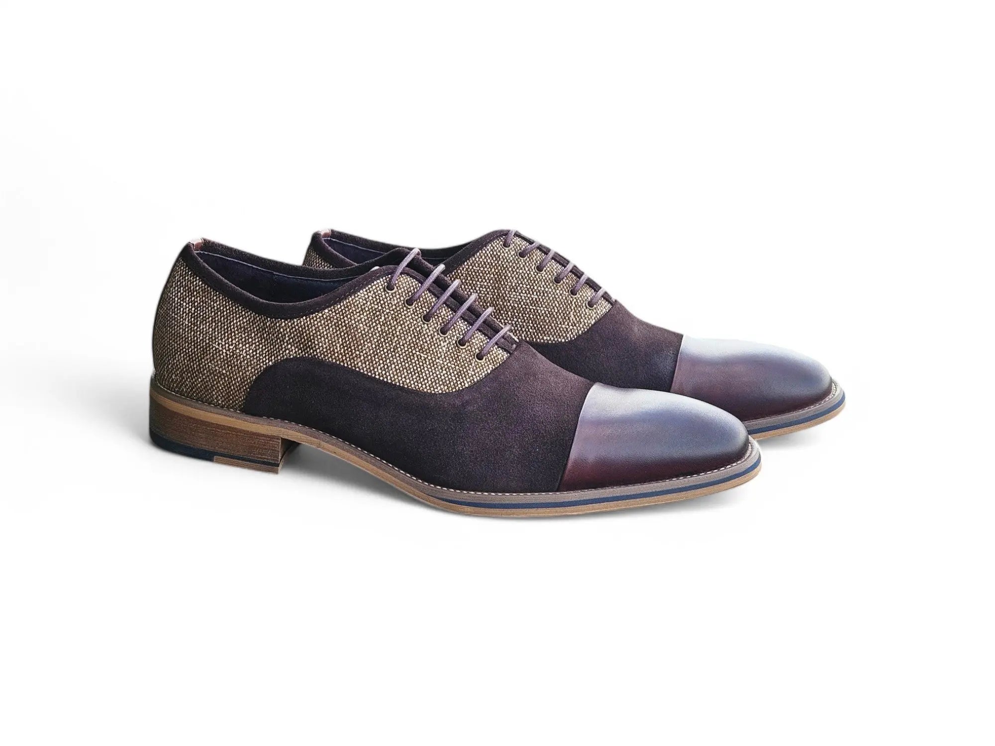 Cap Toe Linen Oxford Carrucci