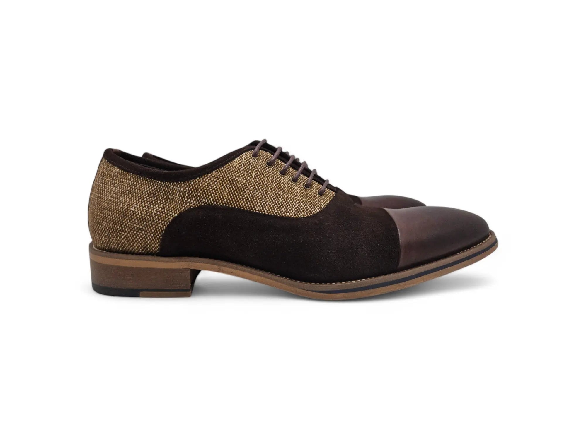 Cap Toe Linen Oxford Carrucci