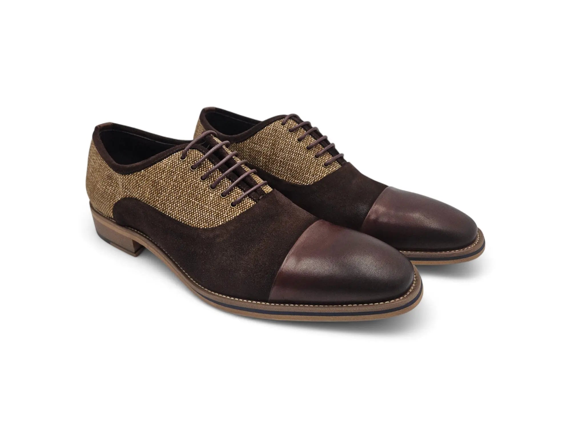Cap Toe Linen Oxford Carrucci