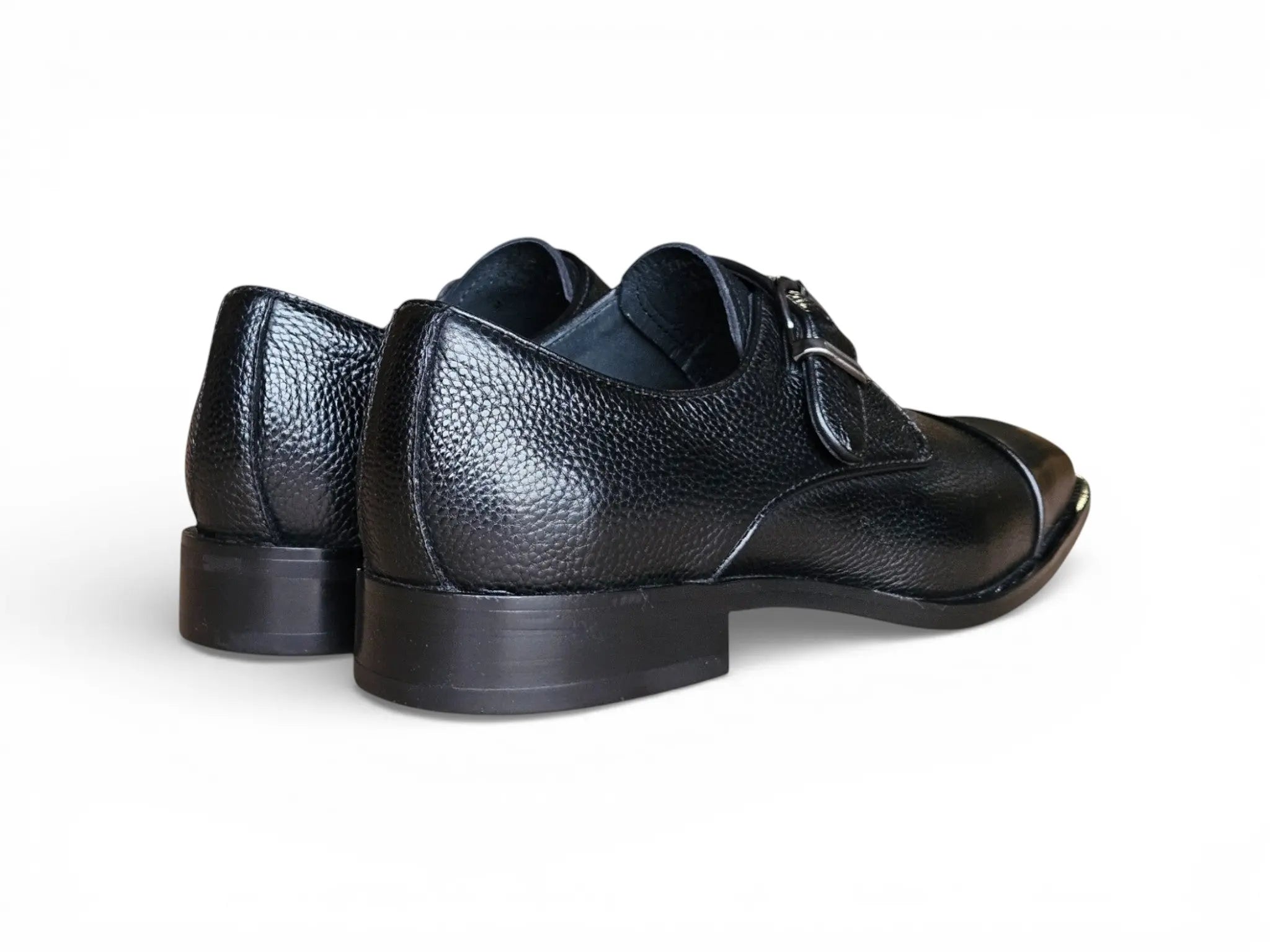 Cap Toe Monk Strap Shoes Carrucci