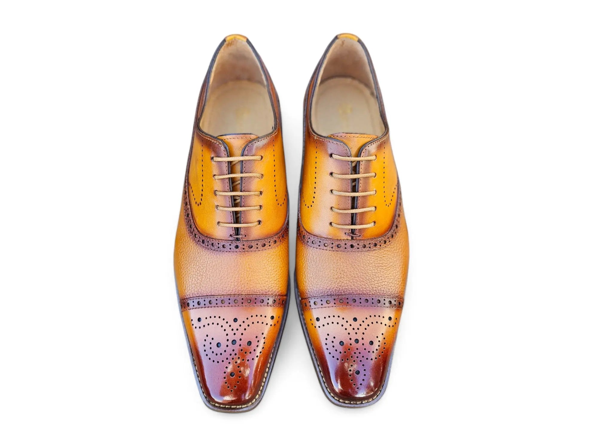 Cap Toe Oxford Leather Sole Carrucci