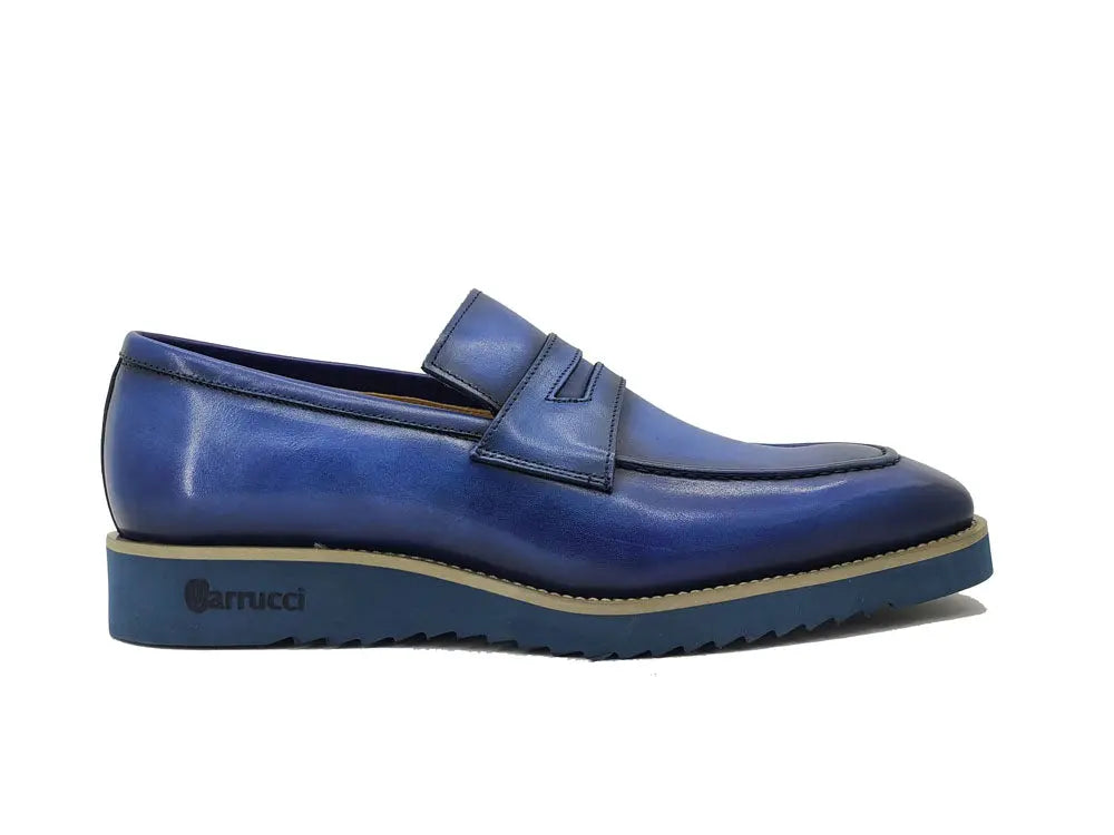 Chic Patina Burnished Penny Loafer Carrucci