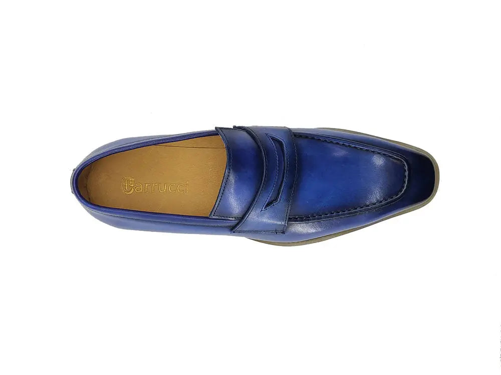 Chic Patina Burnished Penny Loafer Carrucci