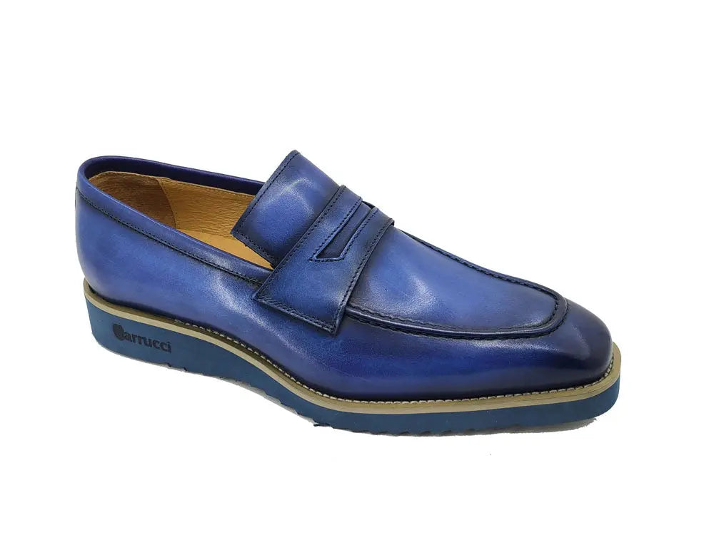 Chic Patina Burnished Penny Loafer Carrucci