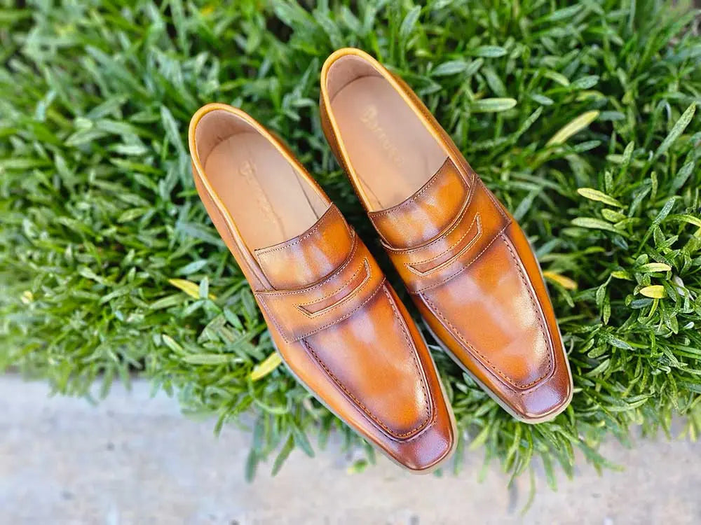 Chic Patina Burnished Penny Loafer Carrucci