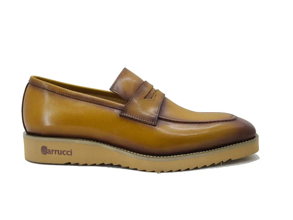 Chic Patina Burnished Penny Loafer Carrucci