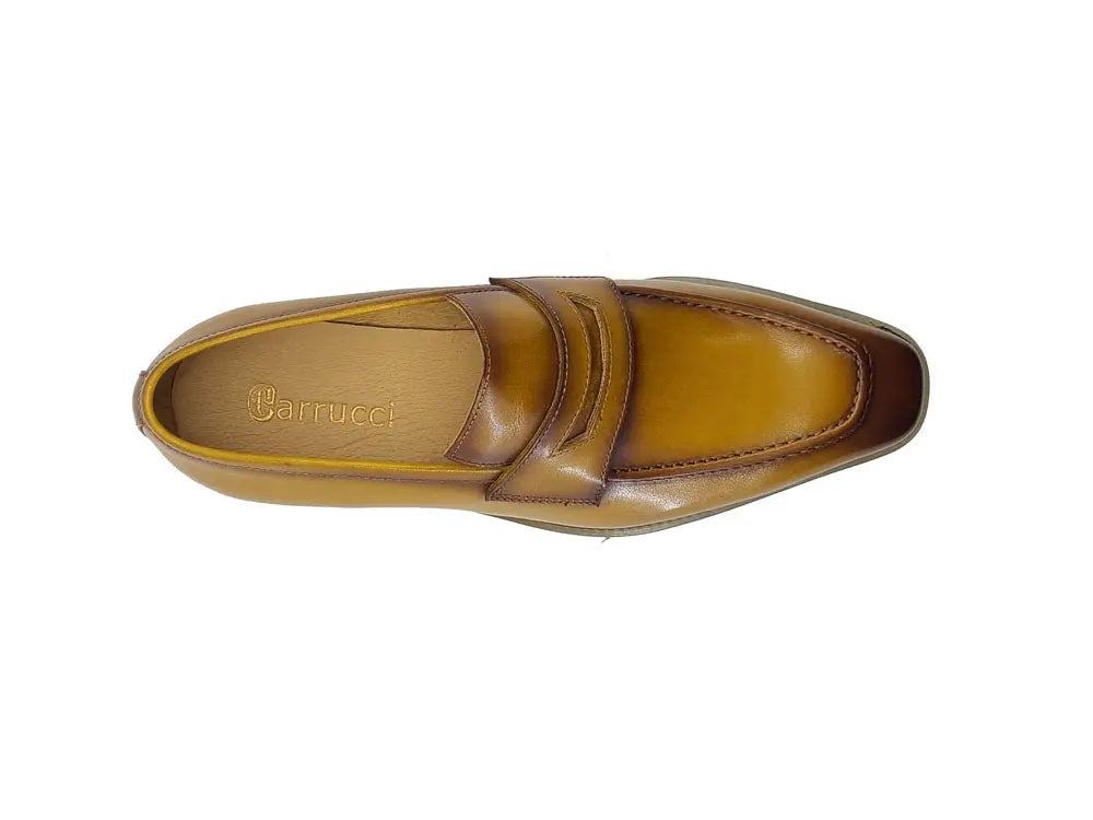 Chic Patina Burnished Penny Loafer Carrucci