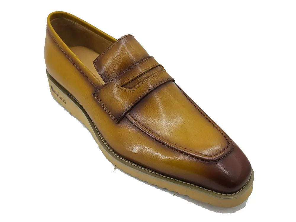 Chic Patina Burnished Penny Loafer Carrucci