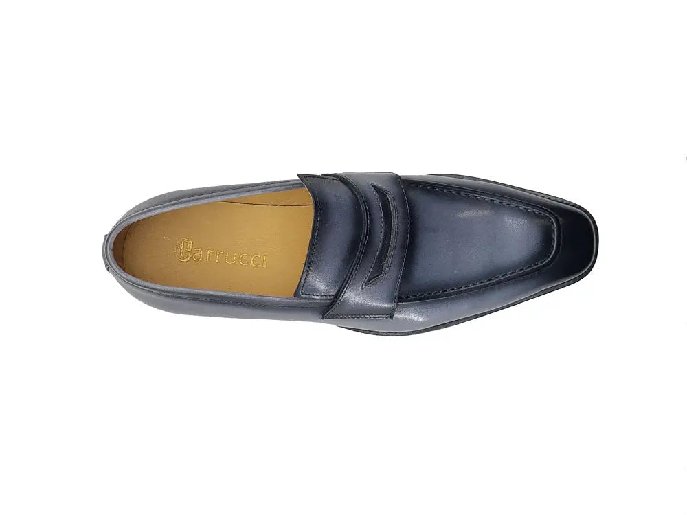 Chic Patina Burnished Penny Loafer Carrucci