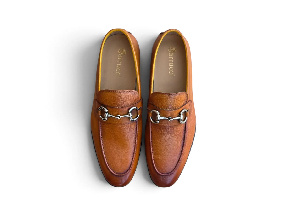 Como Men’s Leather Horsebit Loafer Carrucci