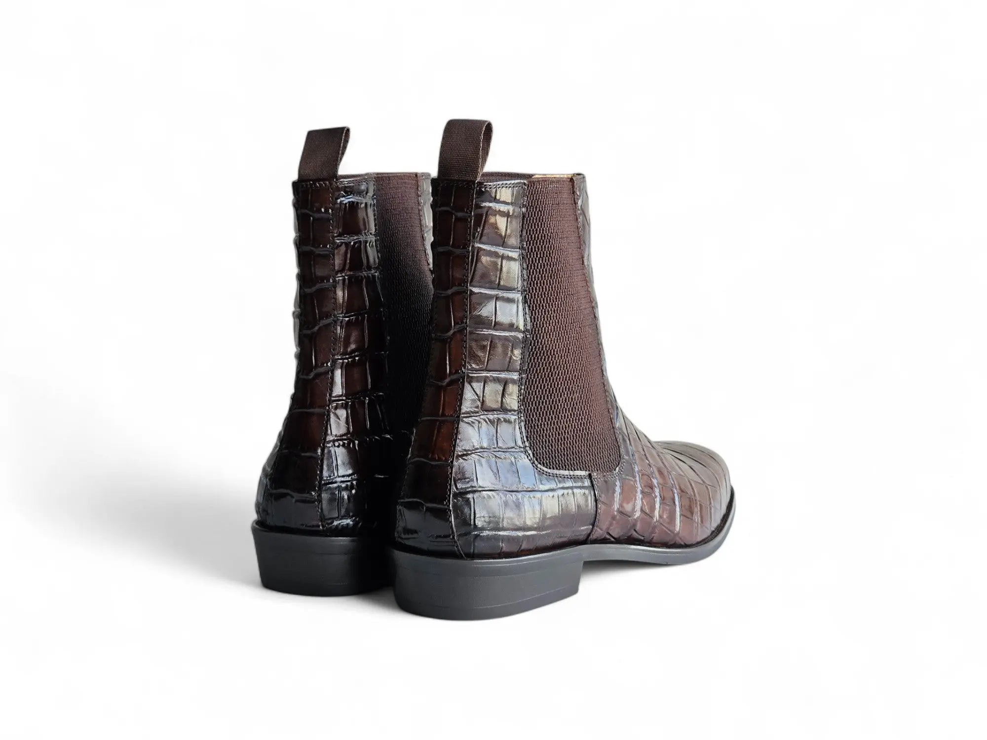 Crocodile Embossed Chelsea Boot Carrucci