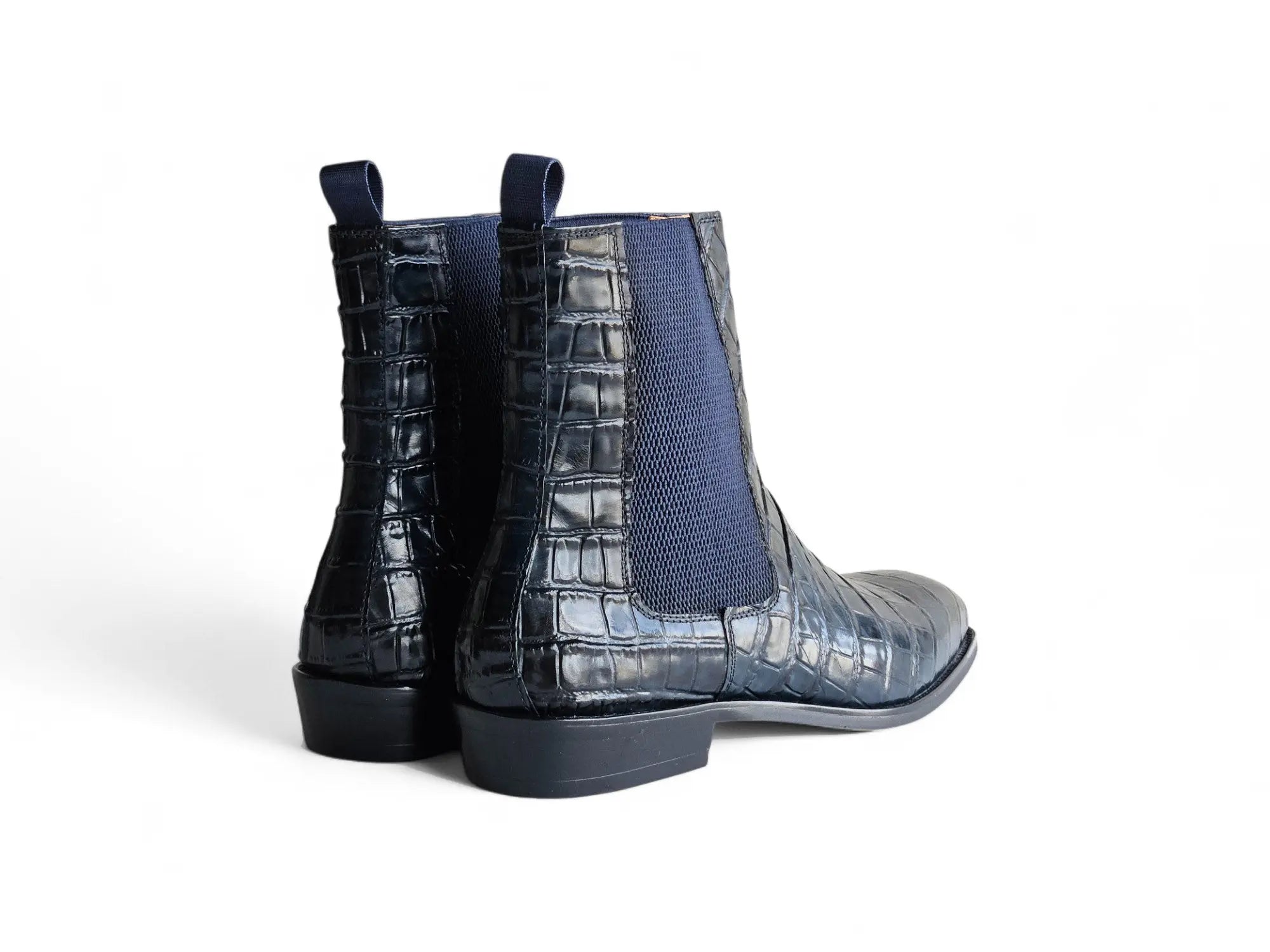 Crocodile Embossed Chelsea Boot Carrucci