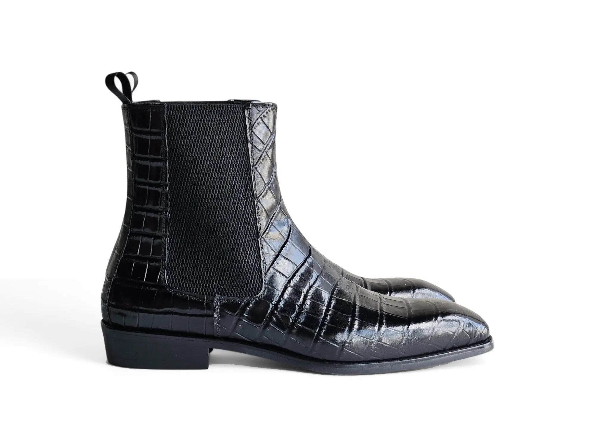 Crocodile Embossed Chelsea Boot Carrucci