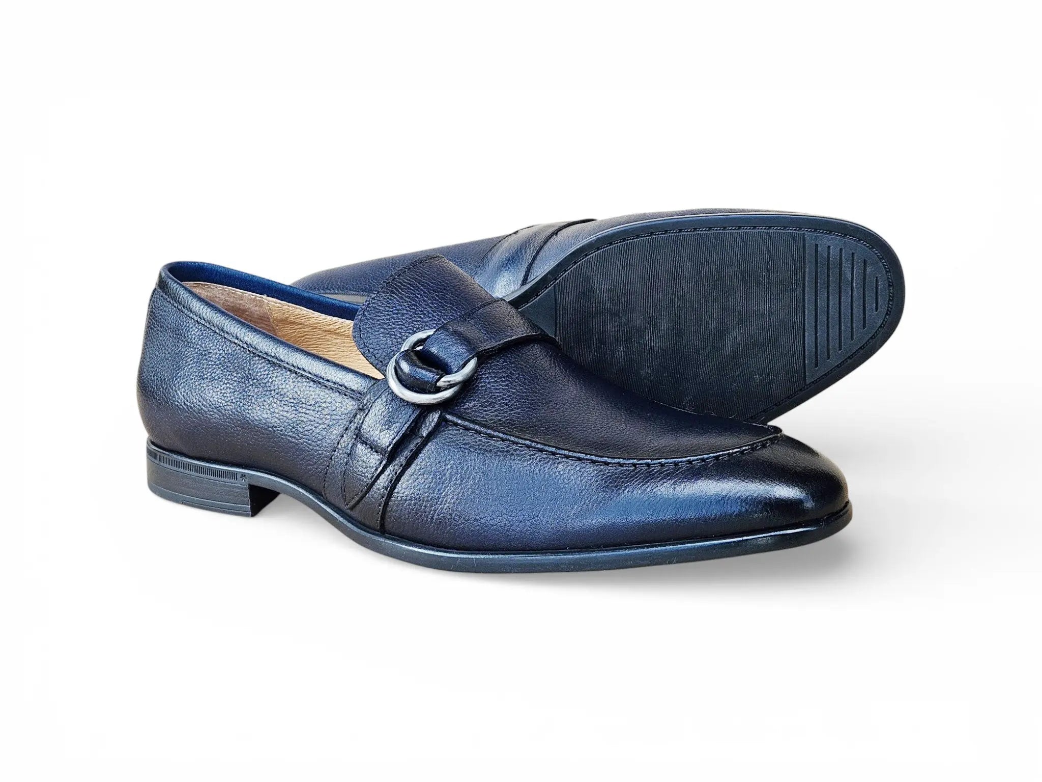 Double D-Ring Buckle Loafer Carrucci