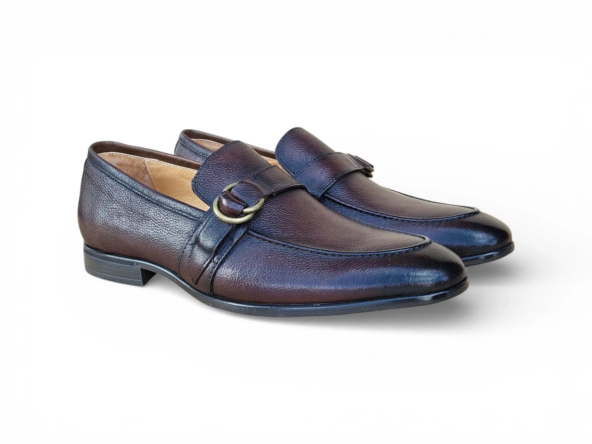 Double D-Ring Buckle Loafer Carrucci