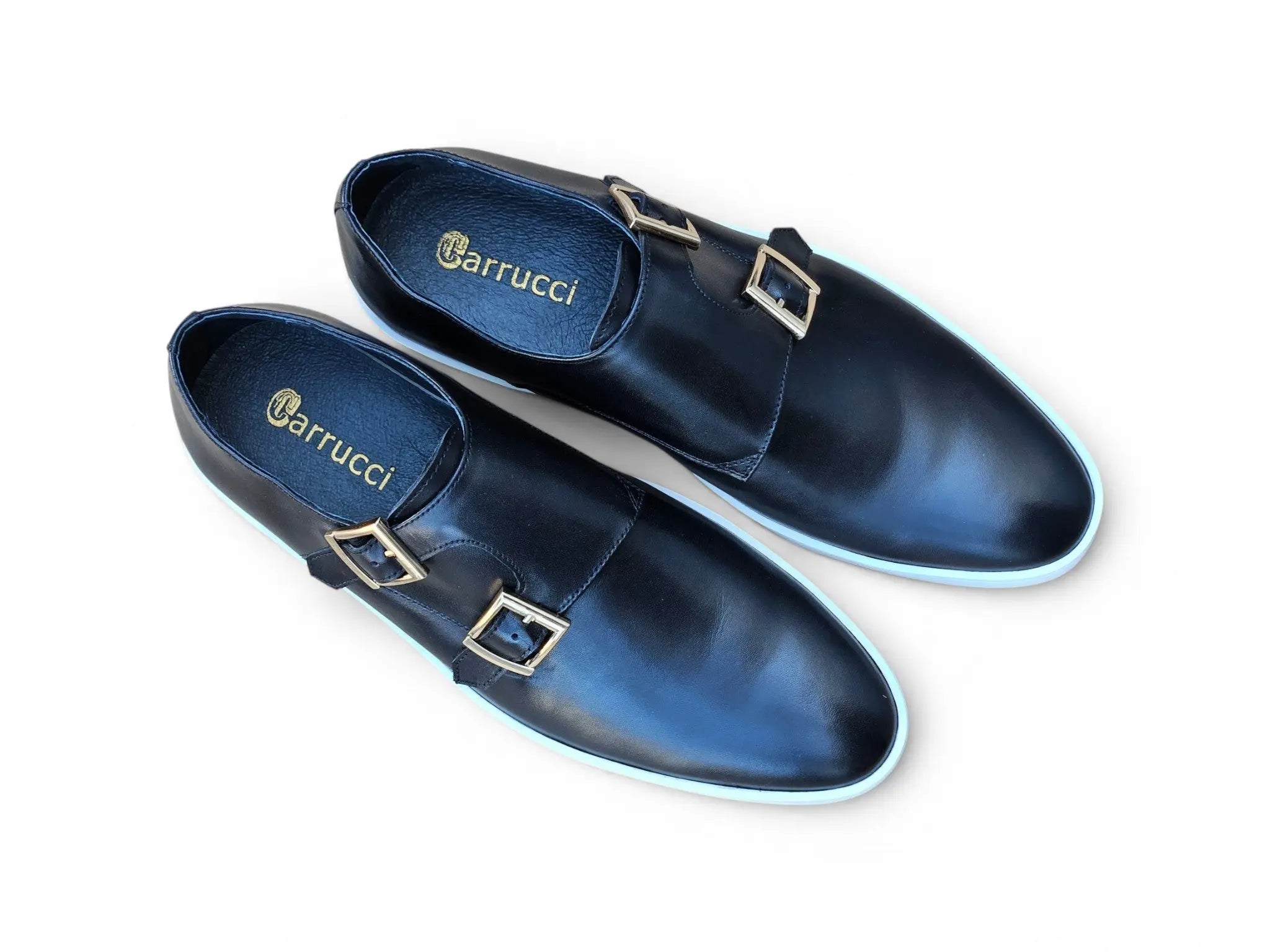 Double Monk Strap Leather Sneaker Carrucci