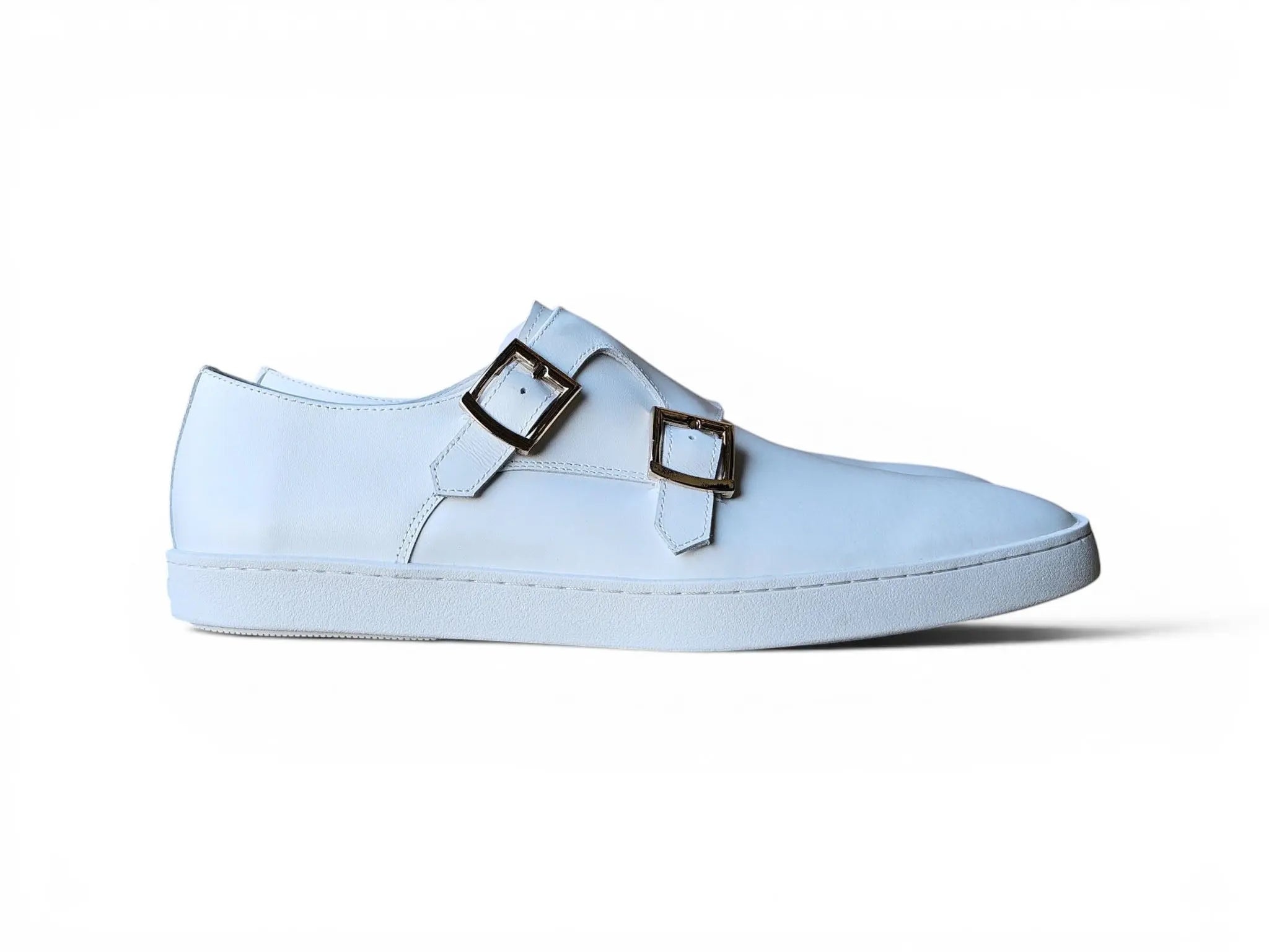 Double Monk Strap Leather Sneaker Carrucci