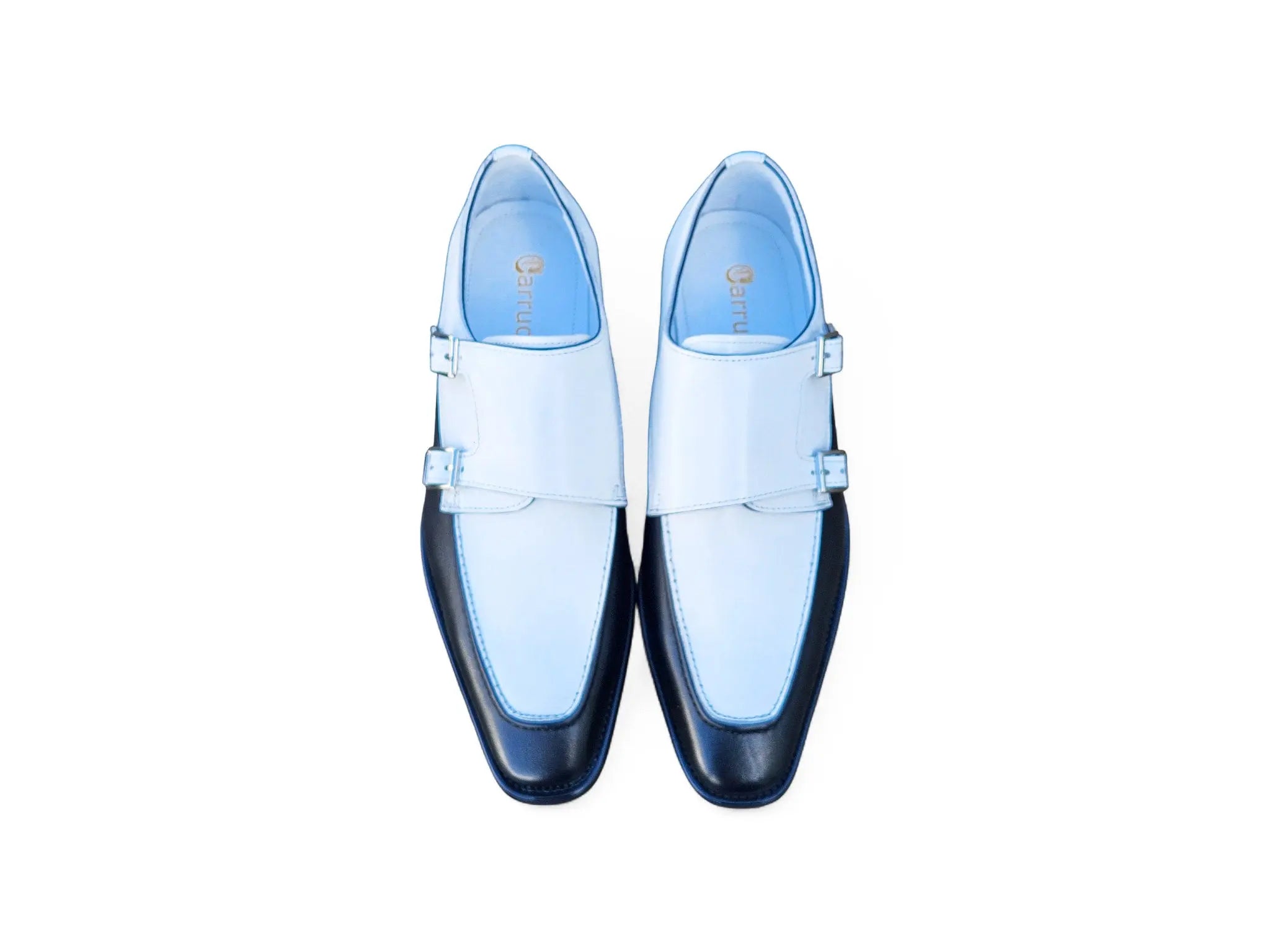 Double Monk Strap Two Tone Loafer Carrucci