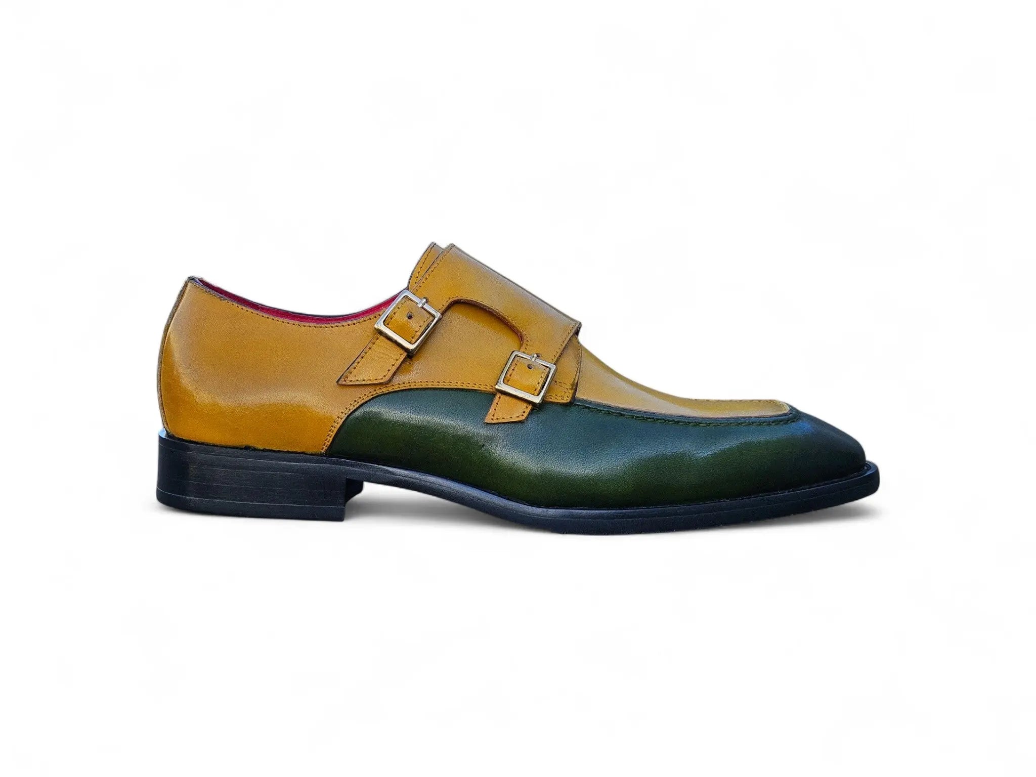Double Monk Strap Two Tone Loafer Carrucci