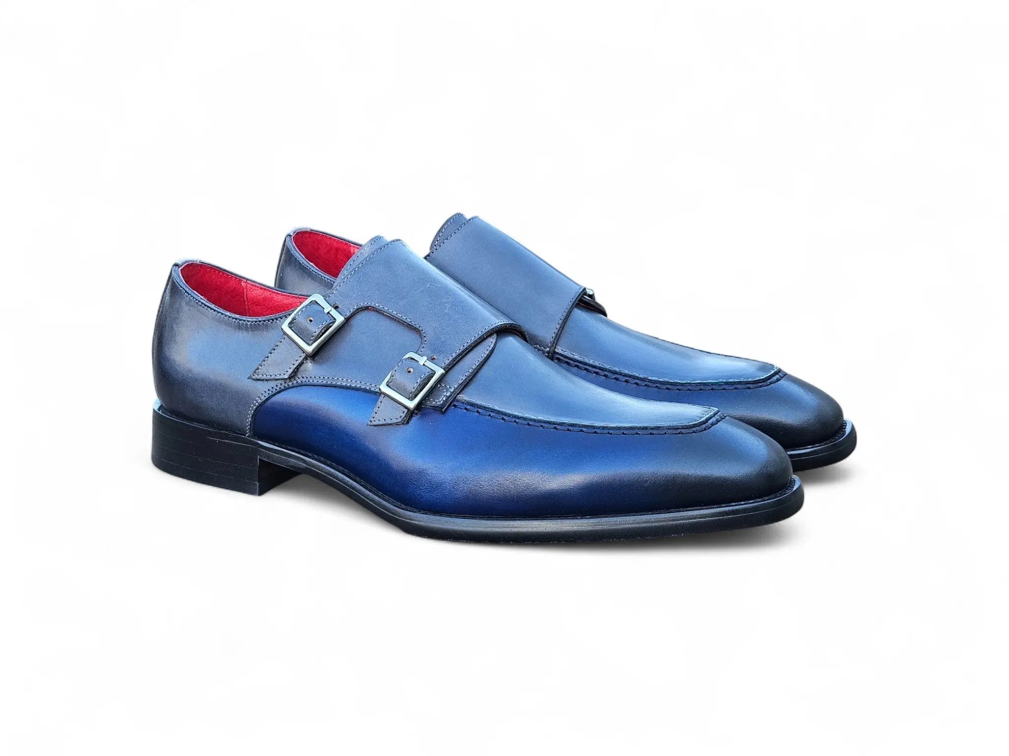 Double Monk Strap Two Tone Loafer Carrucci