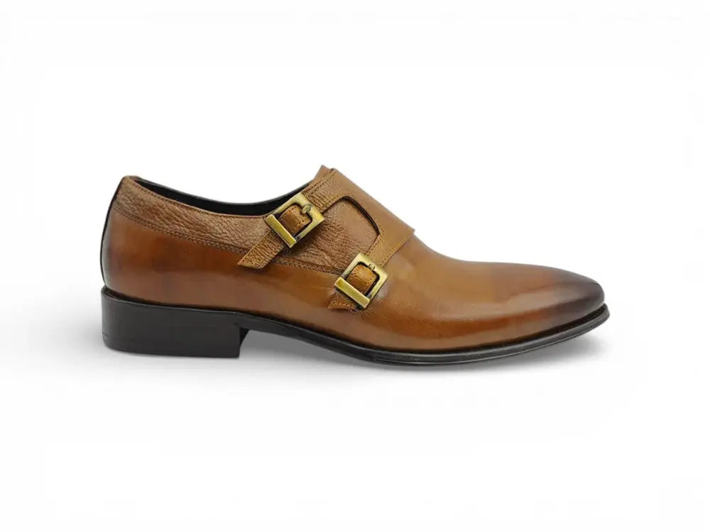 Double Monk Straps Loafer Carrucci