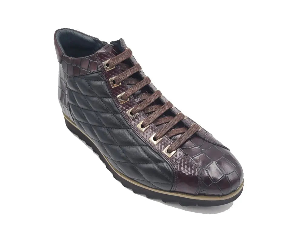 Embossed Alligator High Top Carrucci