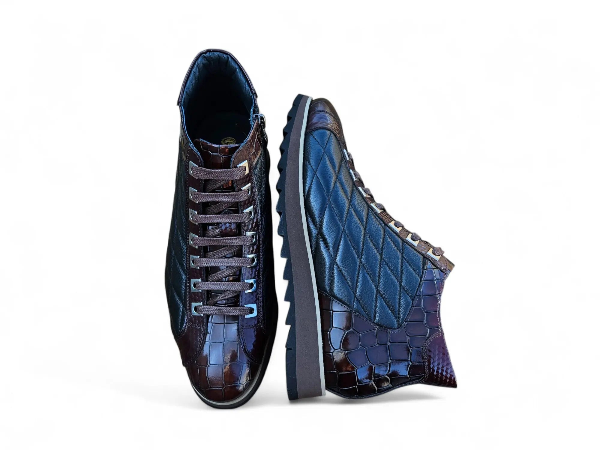 Embossed Alligator High Top Carrucci
