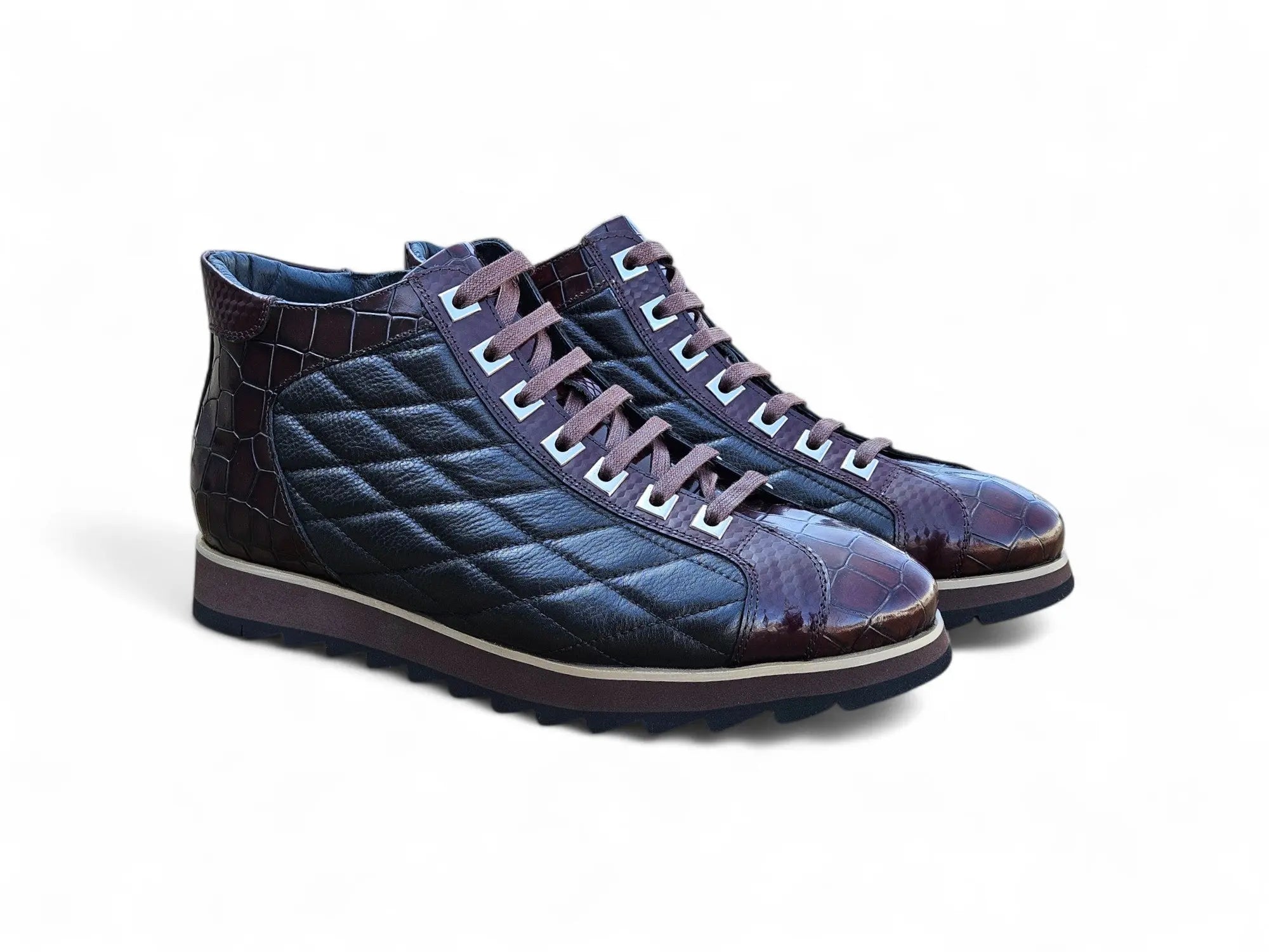 Embossed Alligator High Top Carrucci