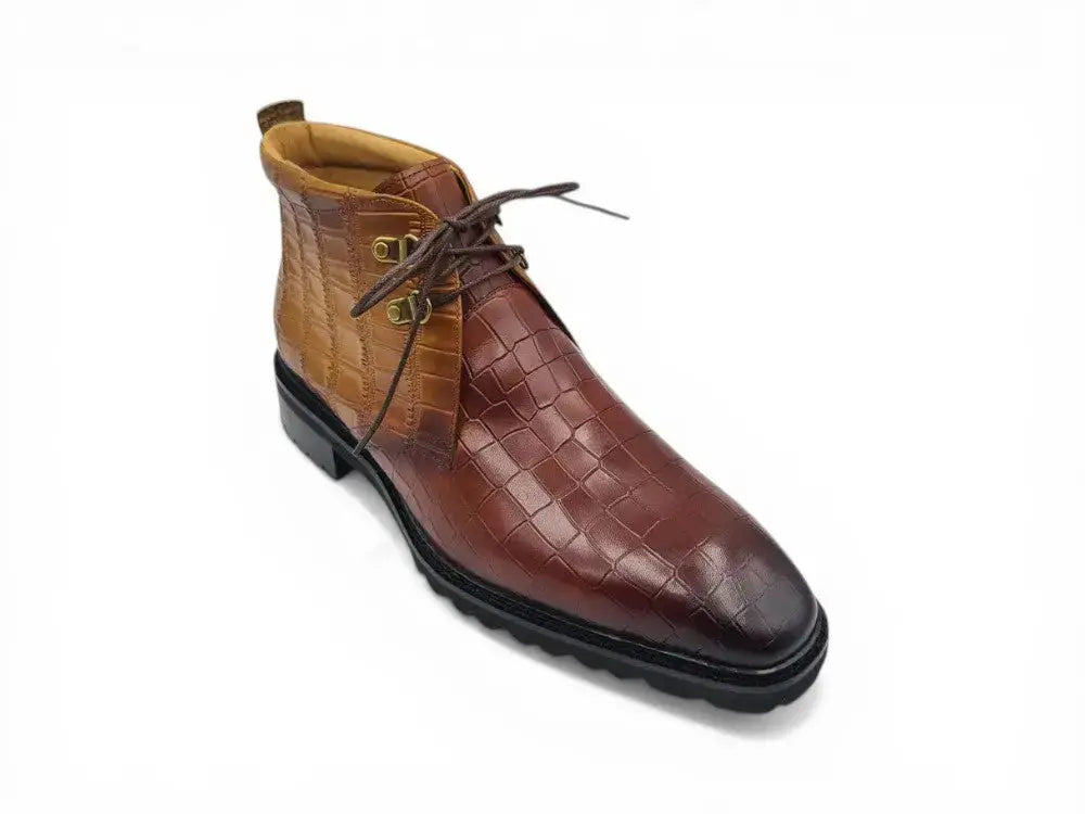 Embossed Chukka Boot Lug Sole Carrucci