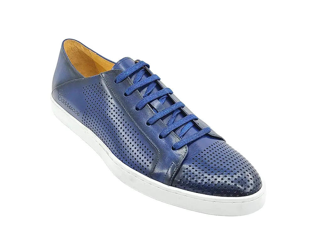 Fashion Lace-up Leather Sneaker Carrucci