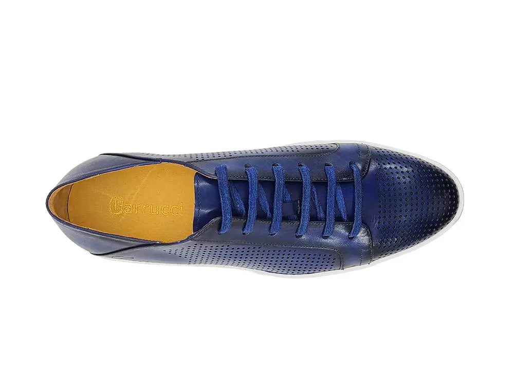 Fashion Lace-up Leather Sneaker Carrucci