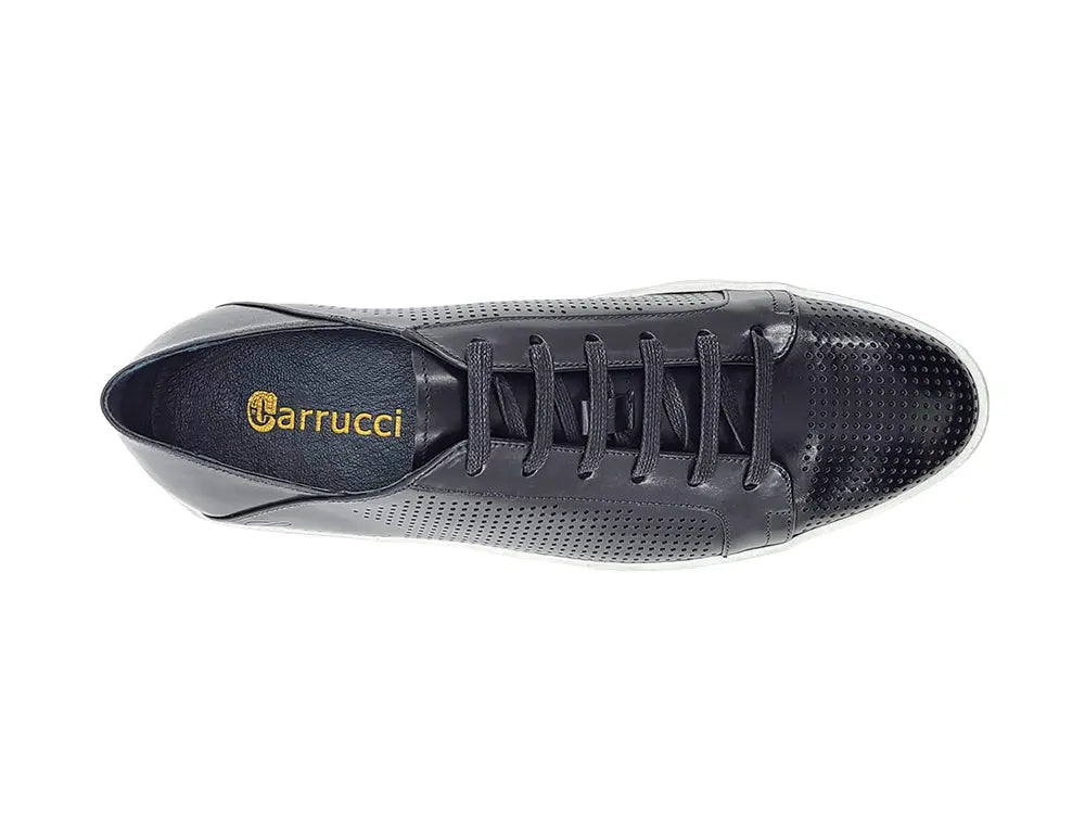 Fashion Lace-up Leather Sneaker Carrucci