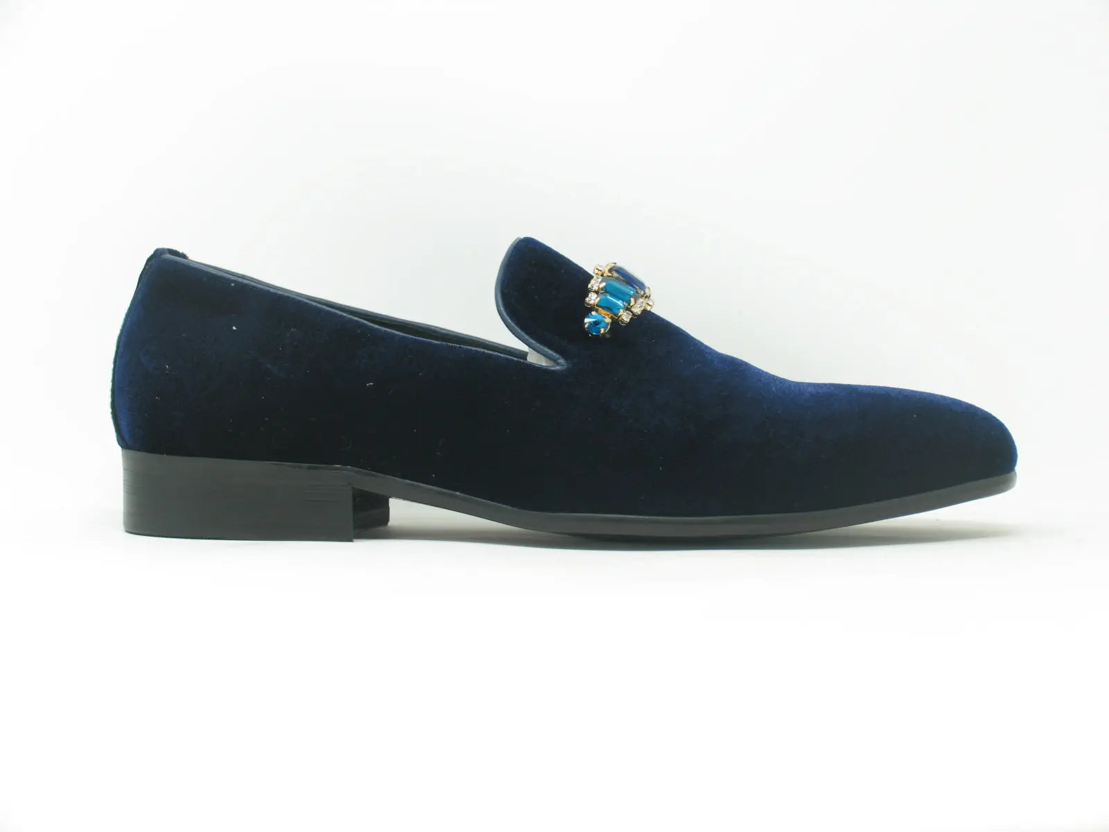 Formal Velvet Loafer with studs Carrucci