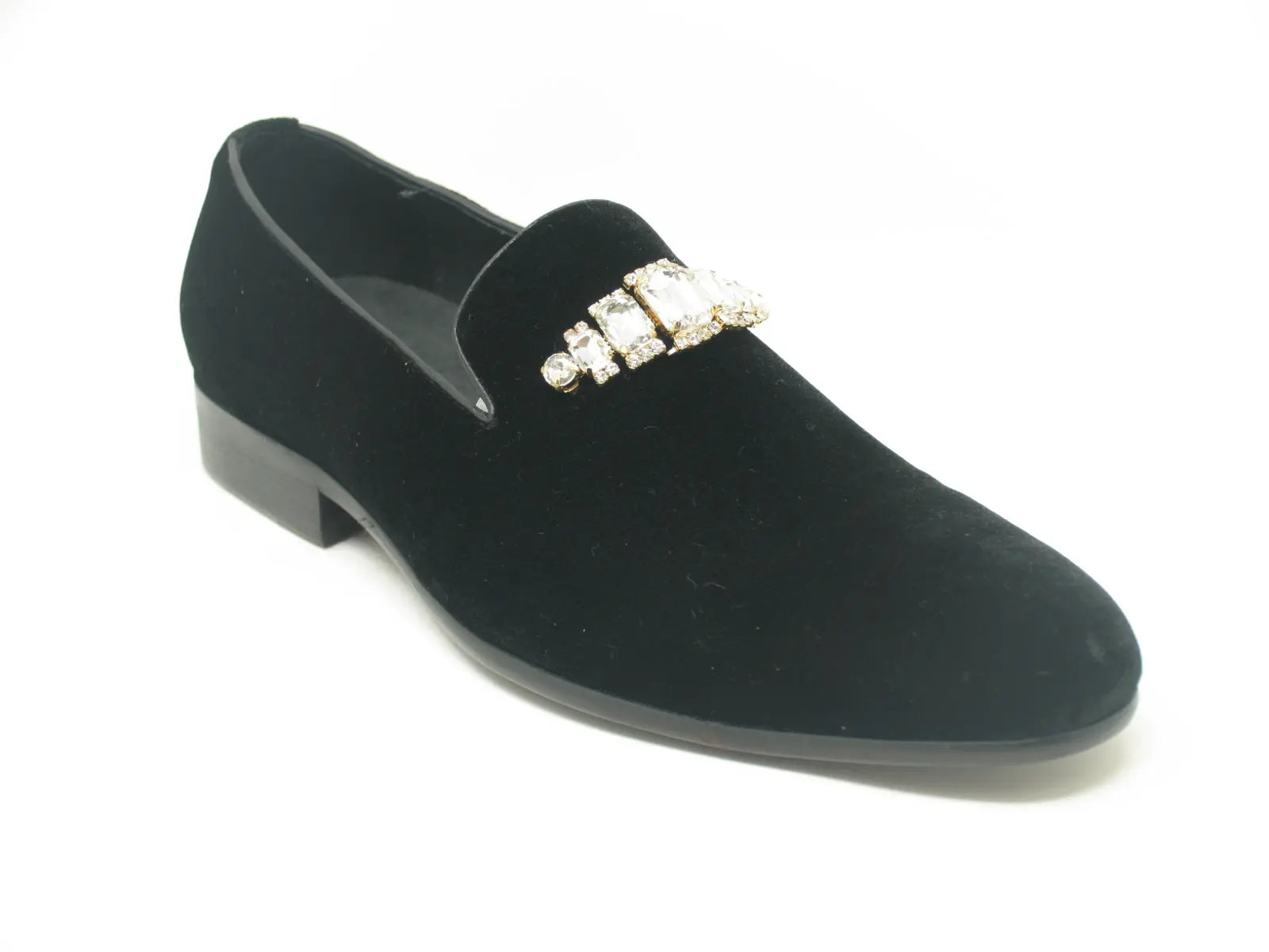 Formal Velvet Loafer with studs Carrucci