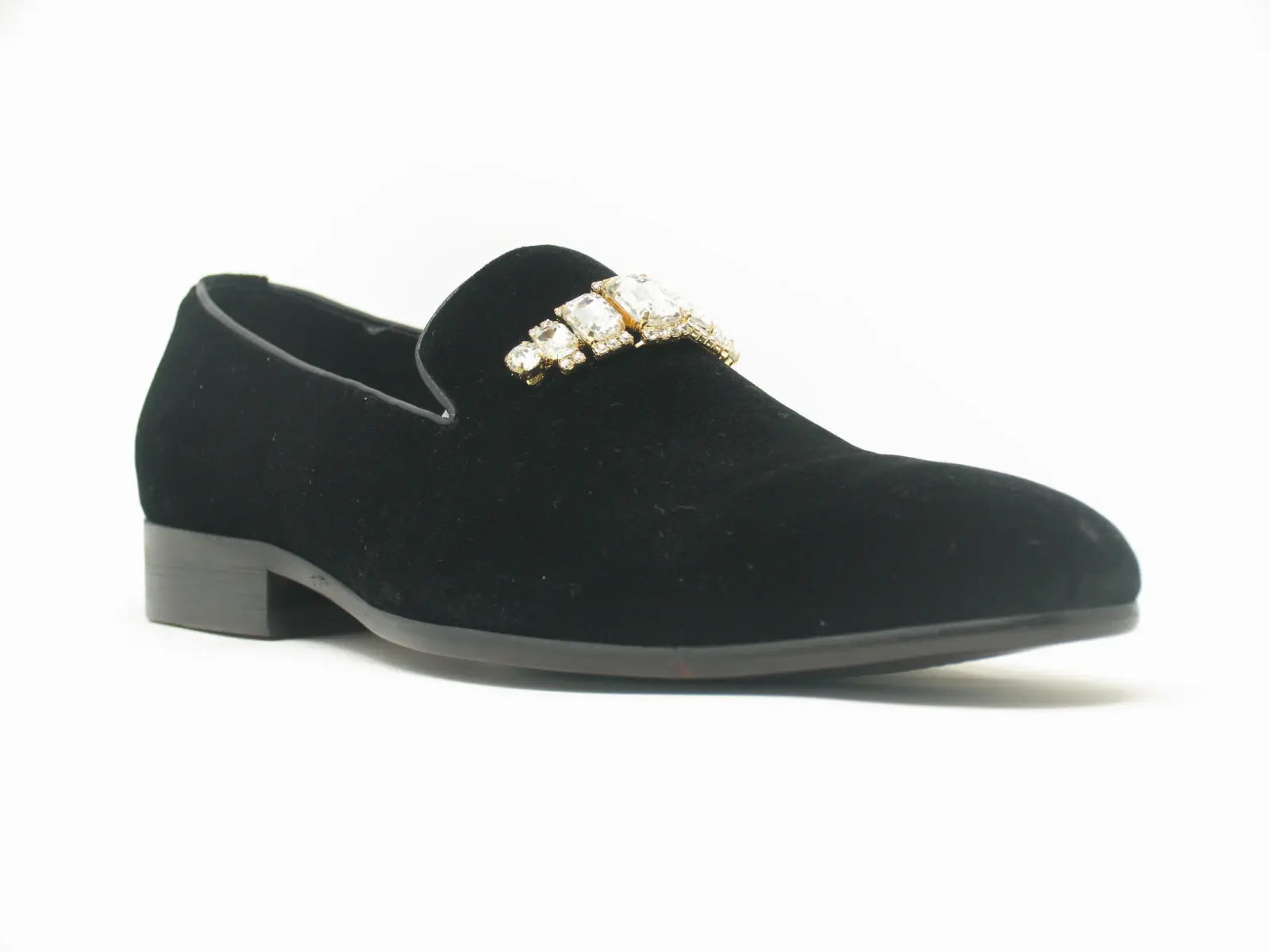 Formal Velvet Loafer with studs Carrucci