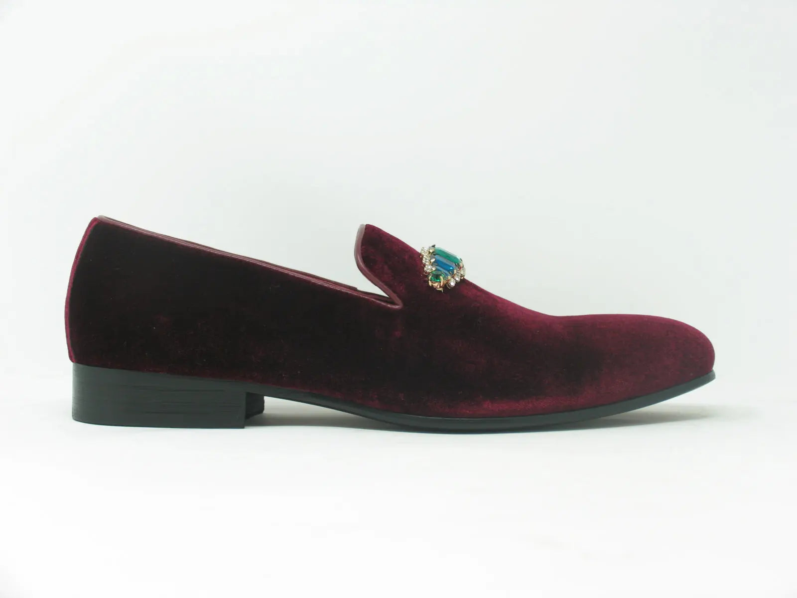 Formal Velvet Loafer with studs Carrucci