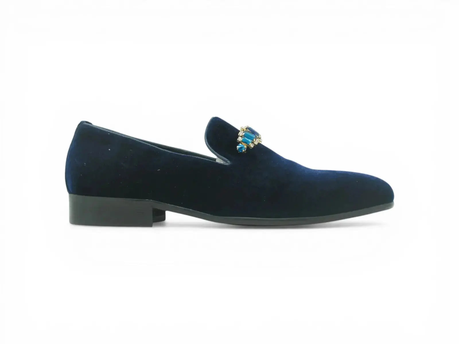 Formal Velvet Loafer with studs Carrucci