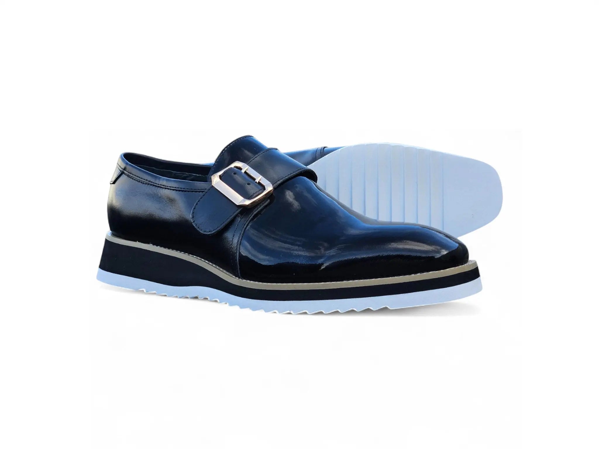Gorgeous Patent Leather Monkstrap Slip on Carrucci