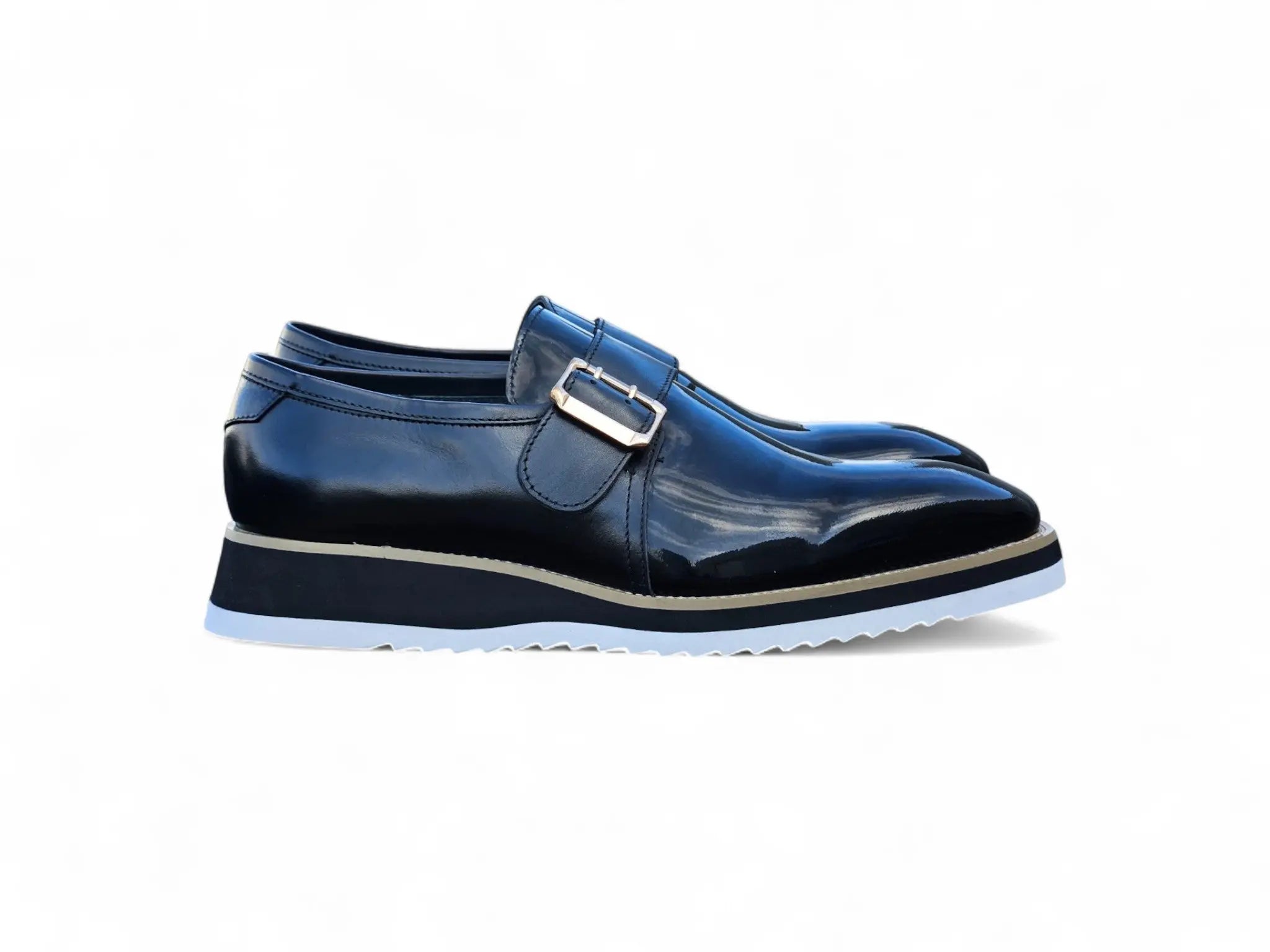 Gorgeous Patent Leather Monkstrap Slip on Carrucci
