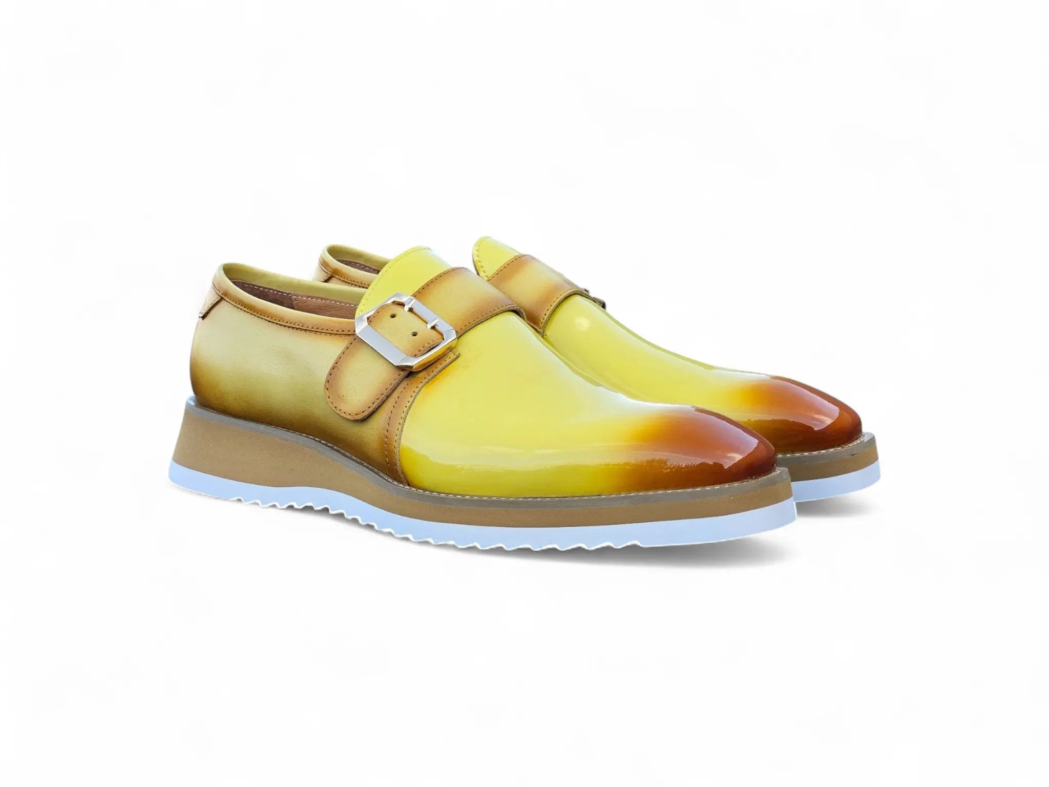Gorgeous Patent Leather Monkstrap Slip on Carrucci