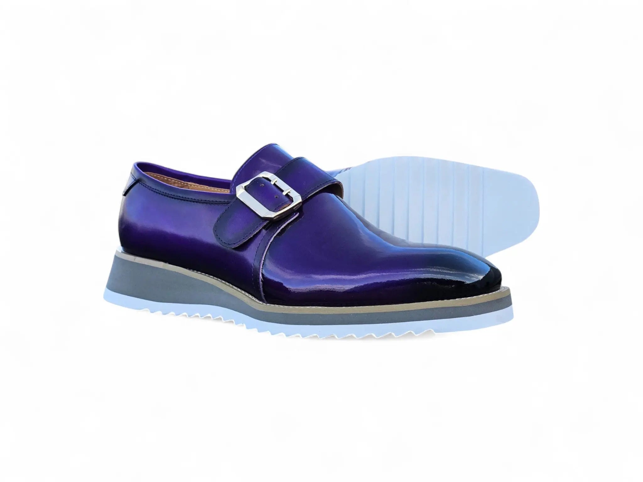 Gorgeous Patent Leather Monkstrap Slip on Carrucci