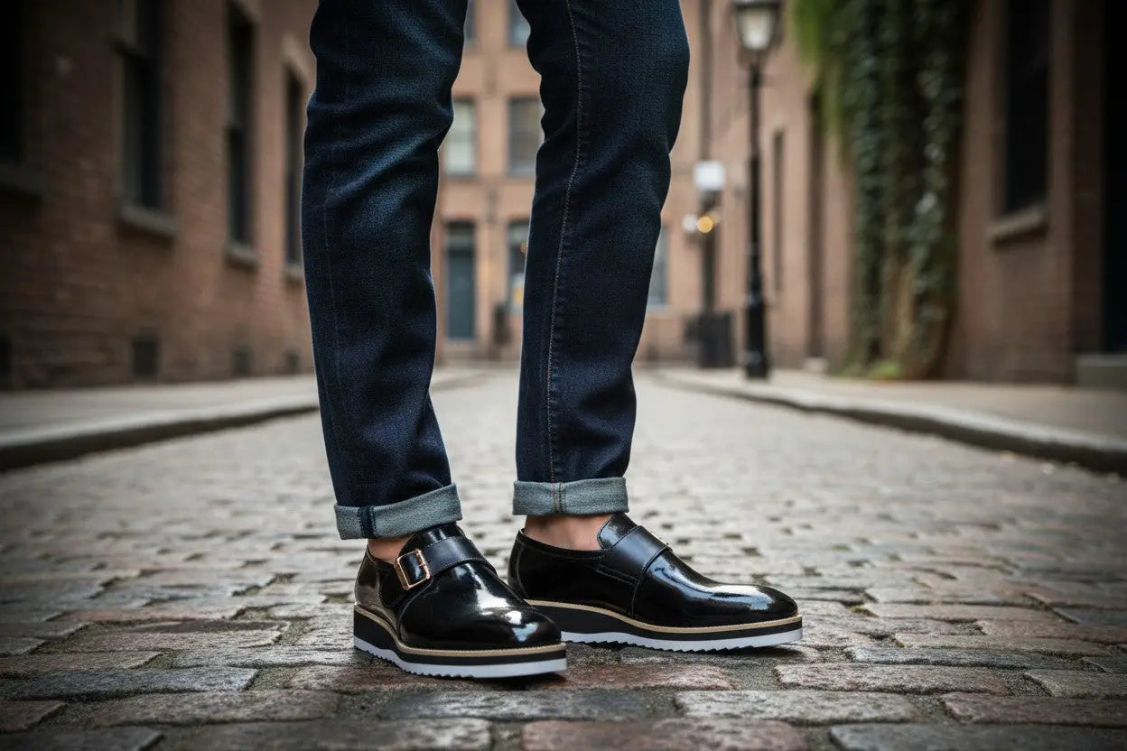 Gorgeous Patent Leather Monkstrap Slip on Carrucci