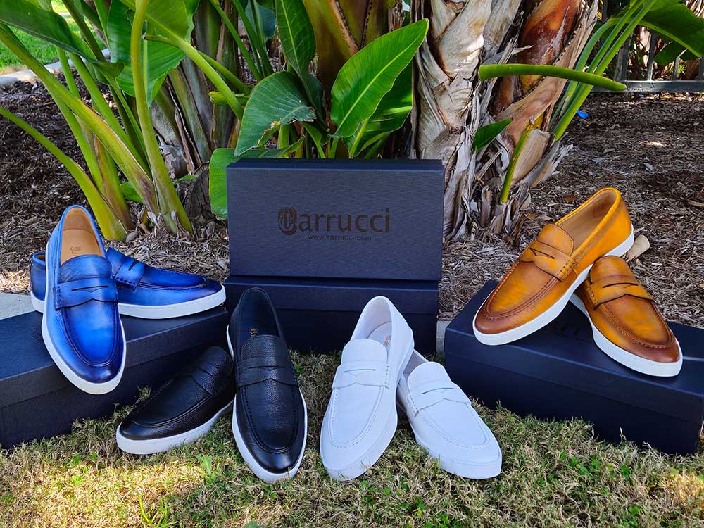 Gorgeous Patina Burnished Penny Loafer Sneaker Carrucci