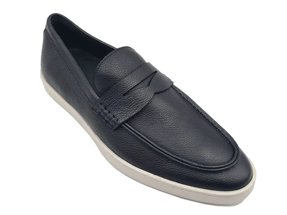 Gorgeous Patina Burnished Penny Loafer Sneaker Carrucci