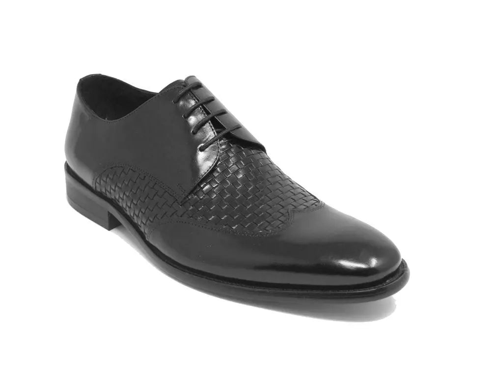 Hand Braided Leather Woven Oxford Carrucci