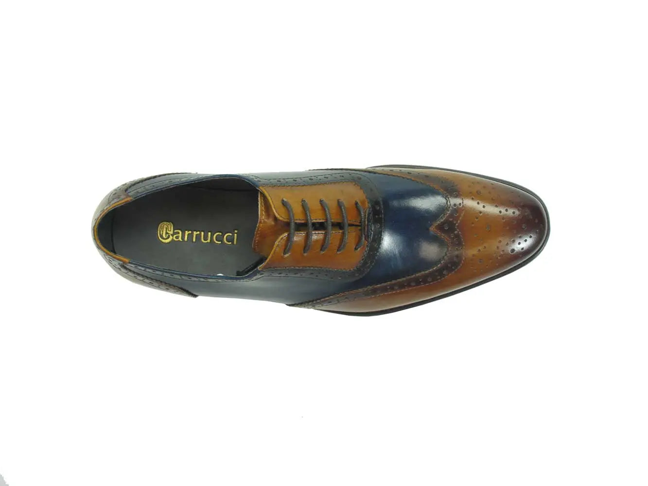 Hand Finished Wingtip Medallion Oxford Carrucci