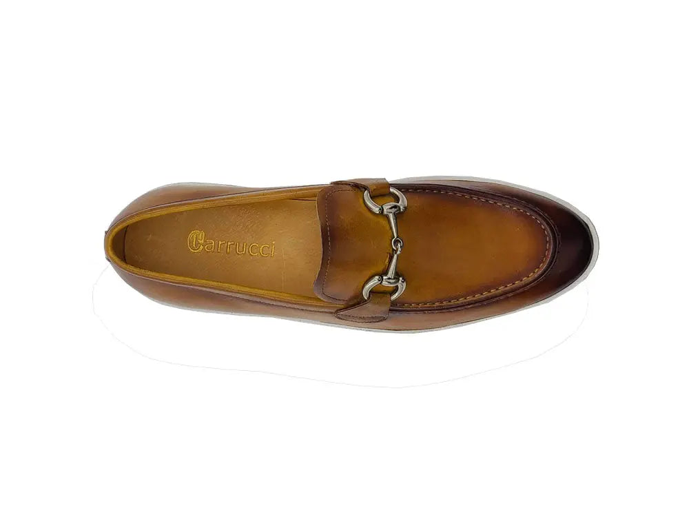 Horse Bit Fashion Leather Sneaker Loafer Carrucci