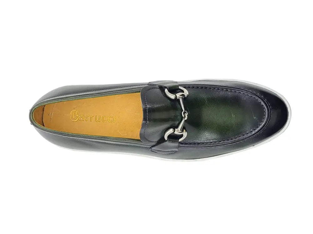 Horse Bit Fashion Leather Sneaker Loafer Carrucci