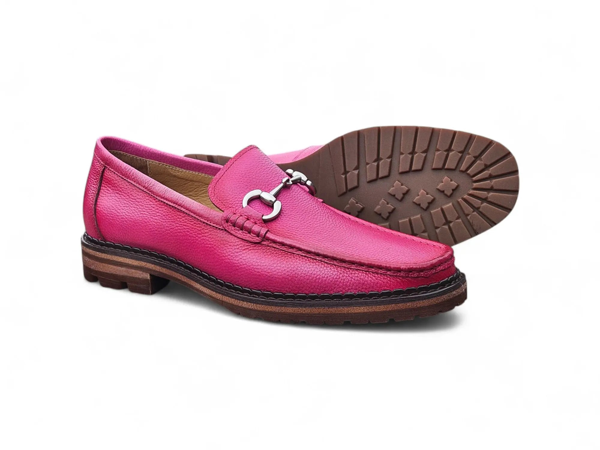 Horsebit Loafer Lug Sole Carrucci